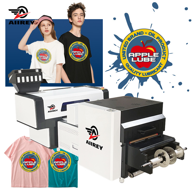 Customizable Language A2 DTF Printer 9 Colors Dual I3200 Cloth Print Texile Machine