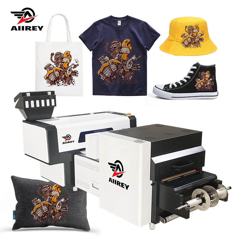 CMYK +W Color 40CM A2 DTF Printer With Spill Powder Machine