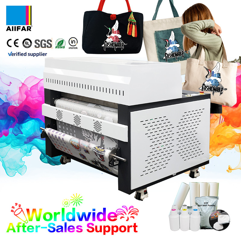 Intelligent All In One 300W DTF Powder Shaker Machine With Back / Front 3-stage Heating