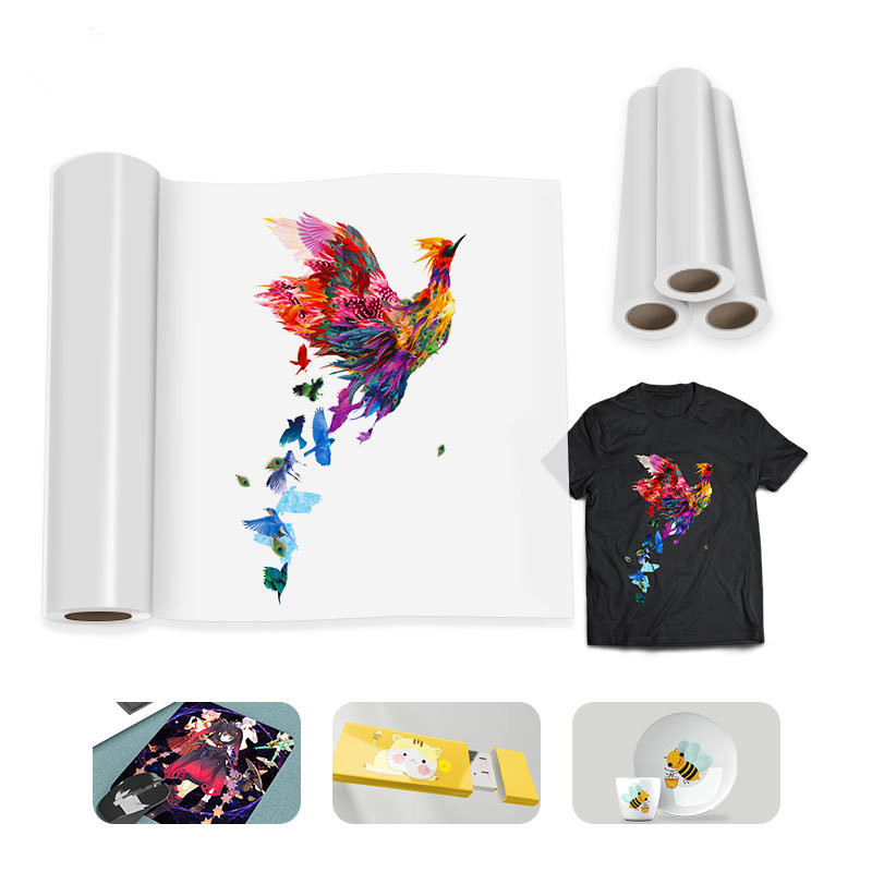 Width 60cm Heat Transfer DTF PET Film White Color Hot Cold Peeling